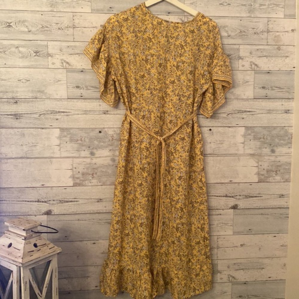 Beautiful Max Studio Yellow/Ivory Dress New Size XS - Picture 8 of 9